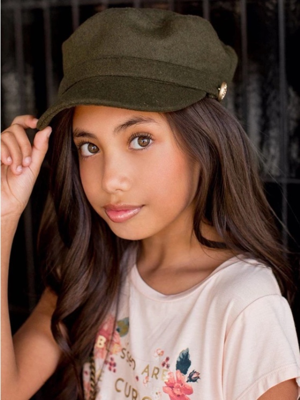 Joyfolie Mia Joy Olive Green Felt Hat Girls